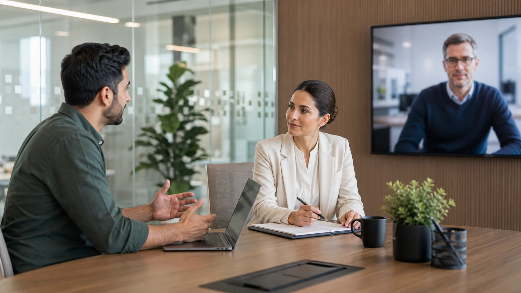 Technical candidate speaking with a specialist IT recruitment consultant